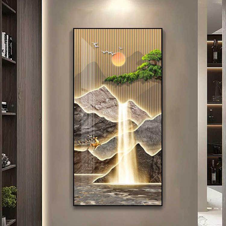 大寸尺电箱表装饰画现代轻MY-09090奢入户关挂画开关电闸玄遮挡箱