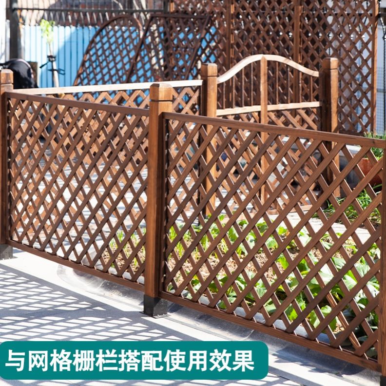 田园木质门菜园院门门拱门花园围栏栅栏花防腐木子隔断门篱笆木门