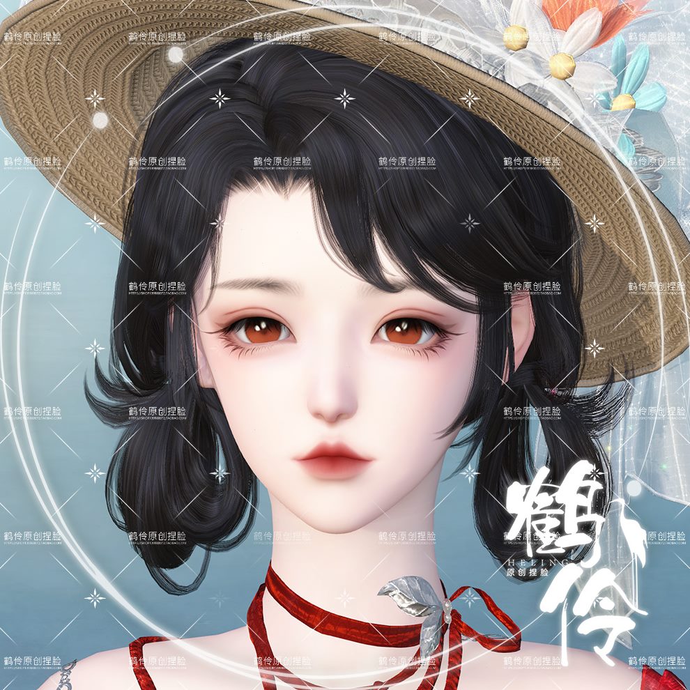 体女寒荒羽碎梦问九灵可爱捏脸数据小 【端游】鹤伶洛棠丨逆水素