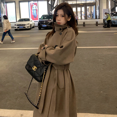 毛呢外套女2025秋冬小个