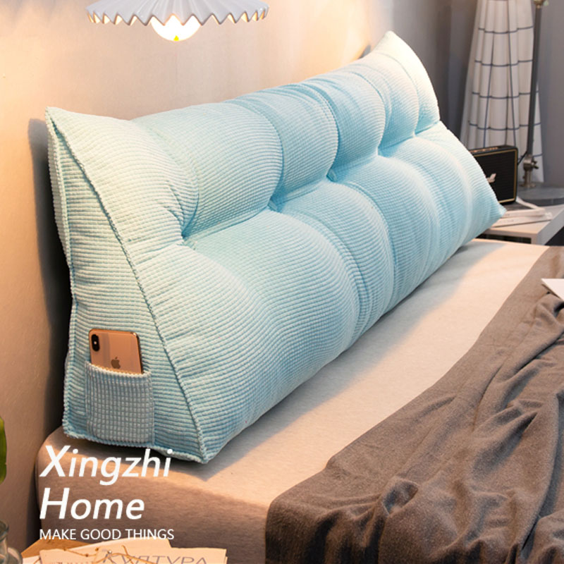 星致家榻榻米床头软包三角床上靠枕z2023新款大靠背垫1米8无天蓝