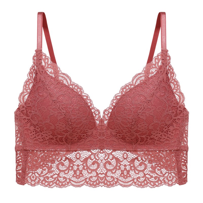 法式内衣女美背新款2024夏季薄款小胸聚拢上托无钢圈三角杯文胸罩