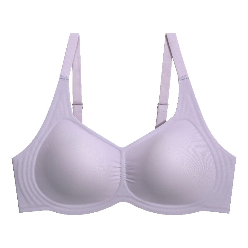 云感薄款裸感内衣女大胸显小无痕聚拢无钢圈收副乳防下垂上托文胸