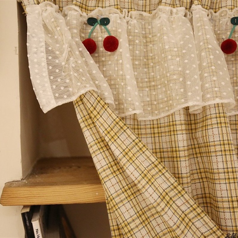 门帘隔断帘免打孔布艺书房玄关厕所卫生间半帘遮挡帘挂帘魔术贴帘