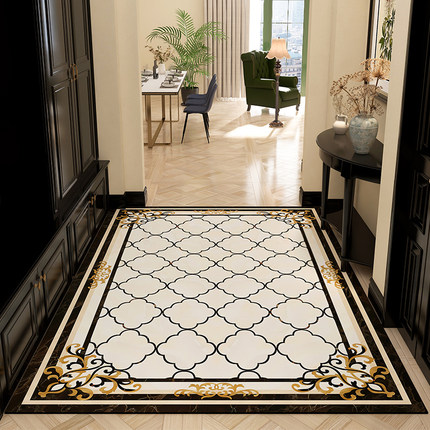 pvc地垫入户门垫可擦洗高级感皮革地毯门垫进门玄关家用脚垫耐脏