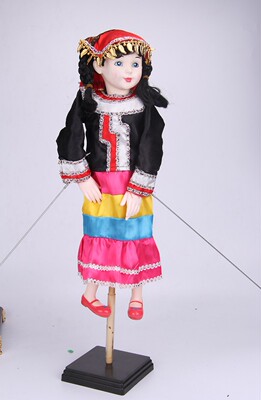 杖头木偶 少数民族偶人 学校表演道具 益智木偶 居家摆设 礼品