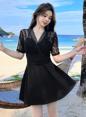 女士泳衣女保守裙j式遮肚显瘦泡温泉2025新款夏钢托聚拢高级感美