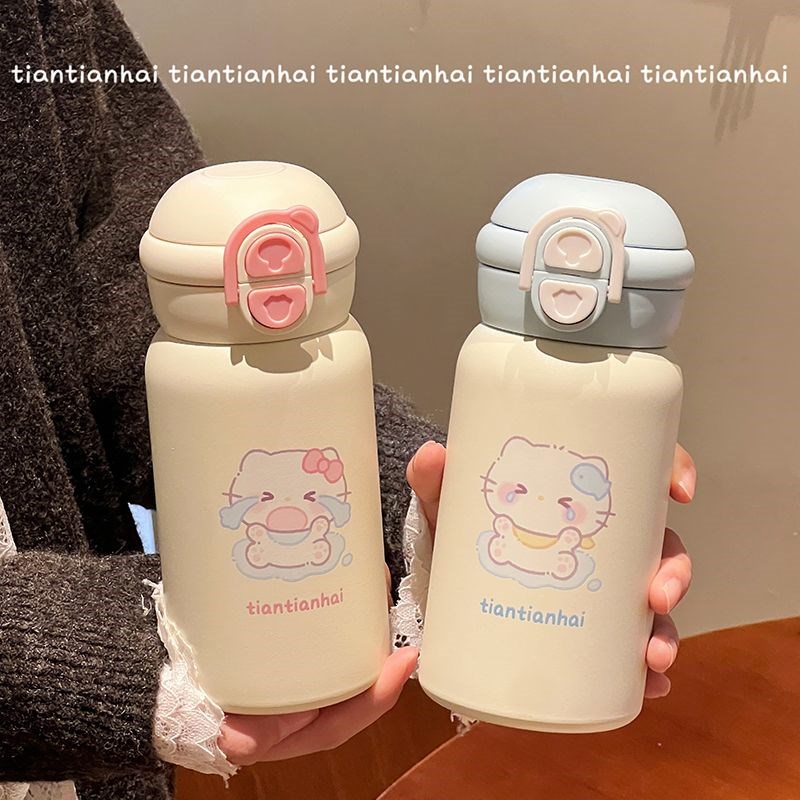 情侣水杯保温杯女2024新款高颜值316不锈钢吸管杯子学生礼物女生