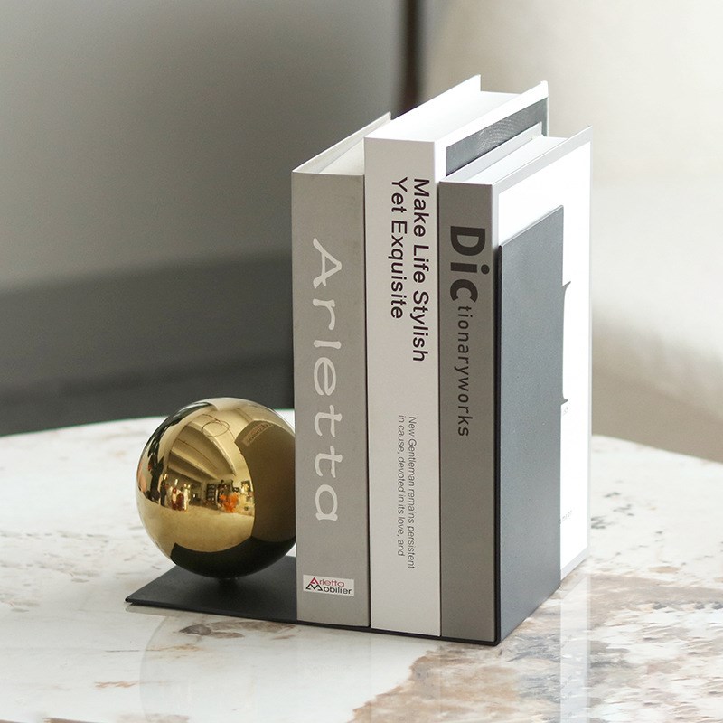 简约现代书挡书架摆件玄关客厅z酒柜电视柜办公室轻奢样板房装饰