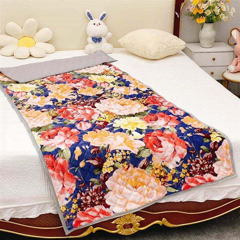 牛奶绒床盖90x220cm单人床盖沙发垫多K功能垫机洗四季款床盖沙发