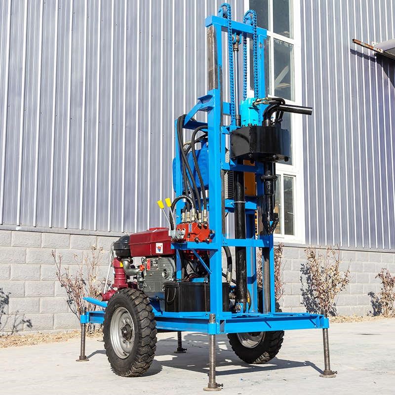 小型打井机电动柴油家用钻井机设备转井农用挖深水T井农村打井工