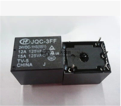 全新原装宏发HF一常开10A4脚继电器JQC-3FF-024-1HS!