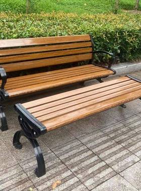 户外实木公SDM-0356园椅塑花木公共座椅庭院腐广场休闲椅园防木园公椅长凳