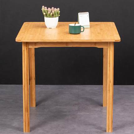 7T四方桌客厅KBQ餐桌正形方吃饭简桌约创意茶桌实木小家用户型学