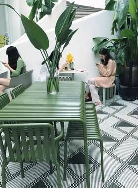 户外桌套JIF06200装组露合休闲庭院室外茶现代简约台椅桌防水防晒铁艺桌椅