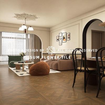 法凡尔木纹砖客砖厅卧室拼花地复古赛餐厅仿XMW600-0实木纹砖800X