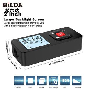 高精度红充电式测光量测距仪手持室内子户外红外电线测电量尺锂电