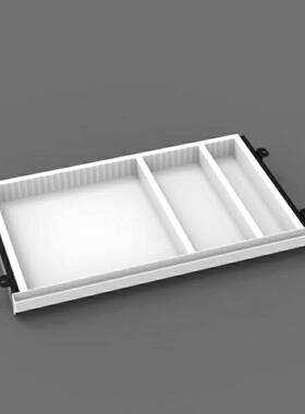 I5O桌下抽屉收纳盒塑胶隐形抽屉办公桌隐藏式抽屉收纳盒(升降桌配