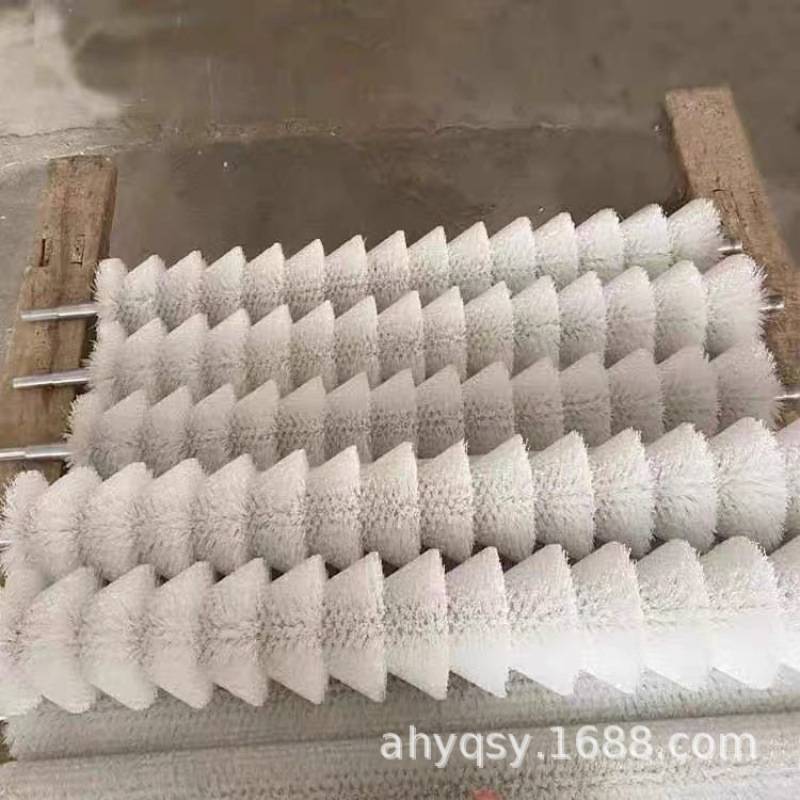 鸡蛋鸭蛋清洗机毛刷辊 洗蛋机清洗辊 磨料丝毛刷辊 尼龙丝毛刷辊