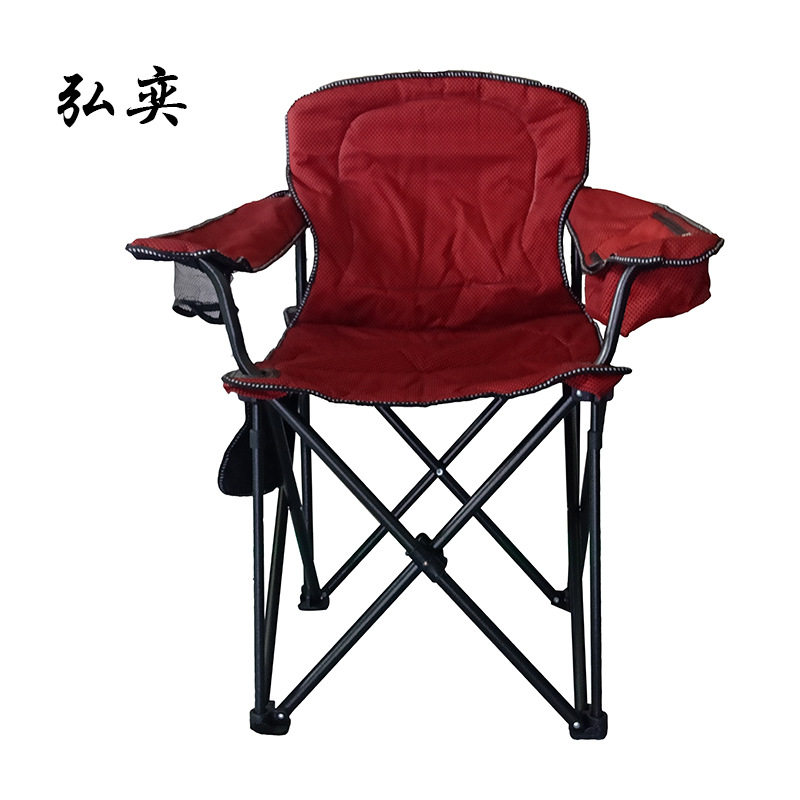 户外折叠大号扶手椅便携式多功能太师椅加厚加宽22管夹棉椅