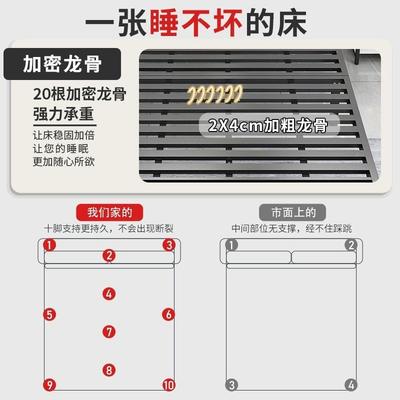 约铁艺床人双床5现代简1.米加厚加固铁架单人床1HE-03.8出租屋儿