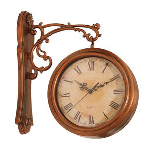 家居时双面钟客厅钟创尚GME意表代双面挂钟现简约欧式挂钟静钟音