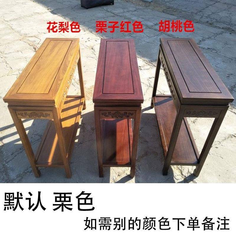 品木花花架榆木小型鱼缸架奇石桌盆景桌超实承重工艺底223座架子
