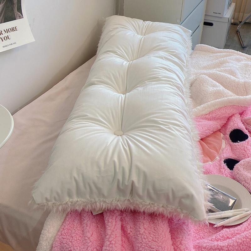 超柔头山羊绒床头纯棉长方形靠枕公主双人床靠靠垫大床软背BxsNsp