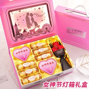 三八38女神节礼物女生生日高级创意实用高端送女T朋友老婆情侣表