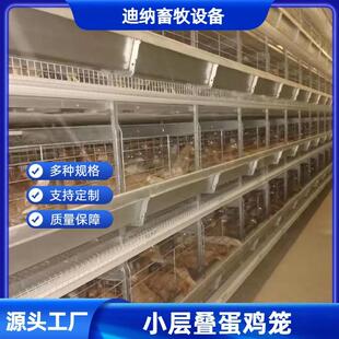 层叠式蛋鸡笼三层四层阶梯式各种禽类养殖设备热镀锌鸡笼源头厂家