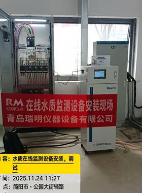 水质在线监测仪真实案例25年11月COD氨氮总磷总氮监测参数可选