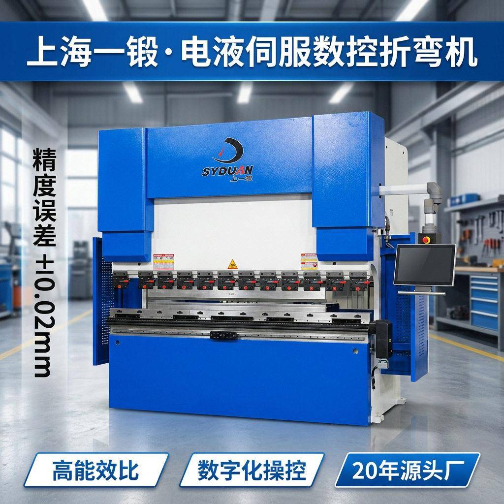 全自动精密小型折边机上海一锻大型电液伺服数控折弯机110吨3.2