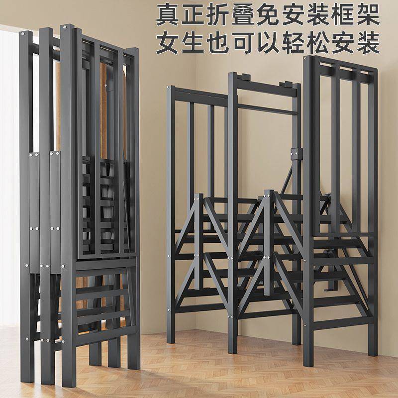 简易衣默认项柜安装折叠卧室家免用出租防尘防全潮房加粗密封开门