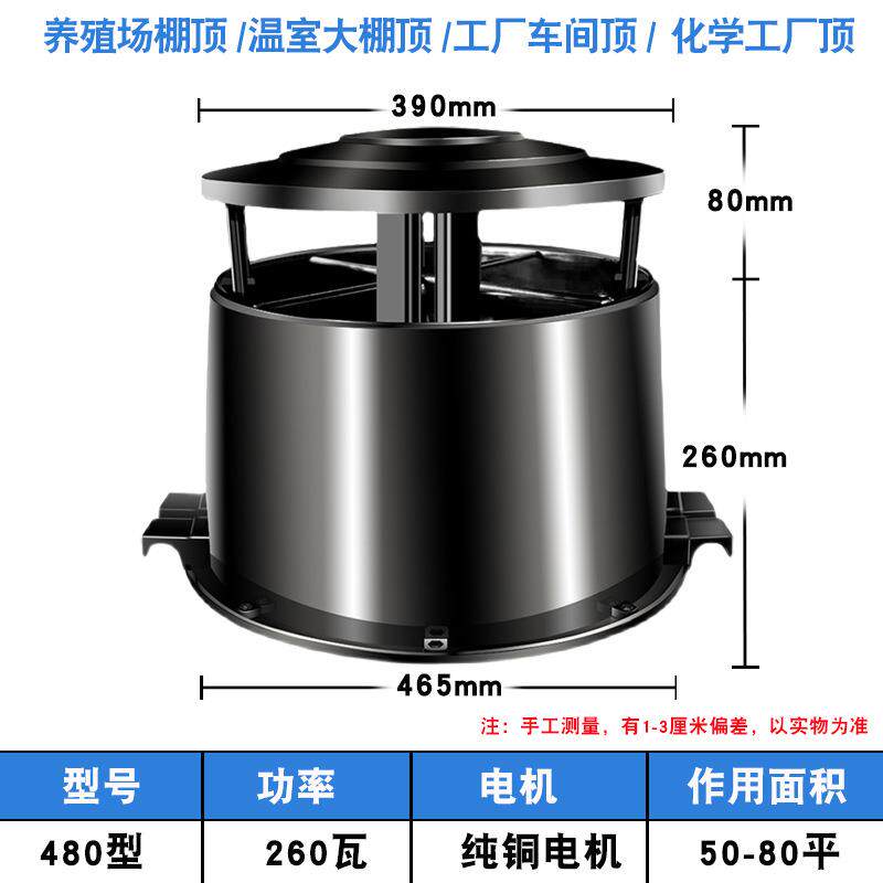 屋顶排扇扇气工业排气扇养殖厂房换气UQV工厂场房车间仓库房顶排