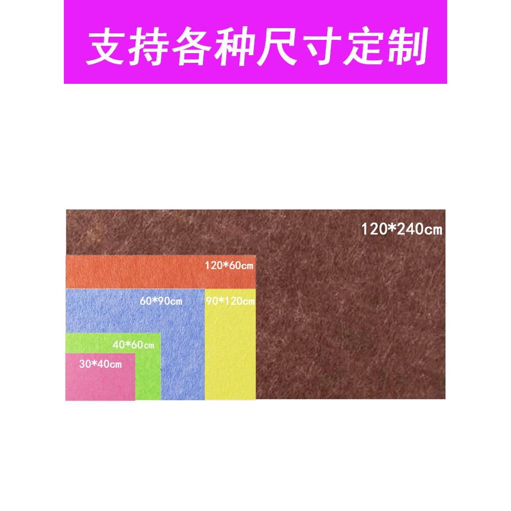 毛毡板幼儿园毛毡墙贴留言板照片墙挂式家用展示板软木板创意墙贴