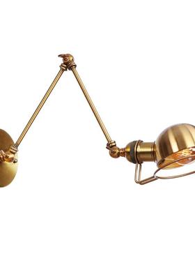 659创意新款现代左右旋转H复古简约头铁艺R酒吧咖网床现代长臂壁