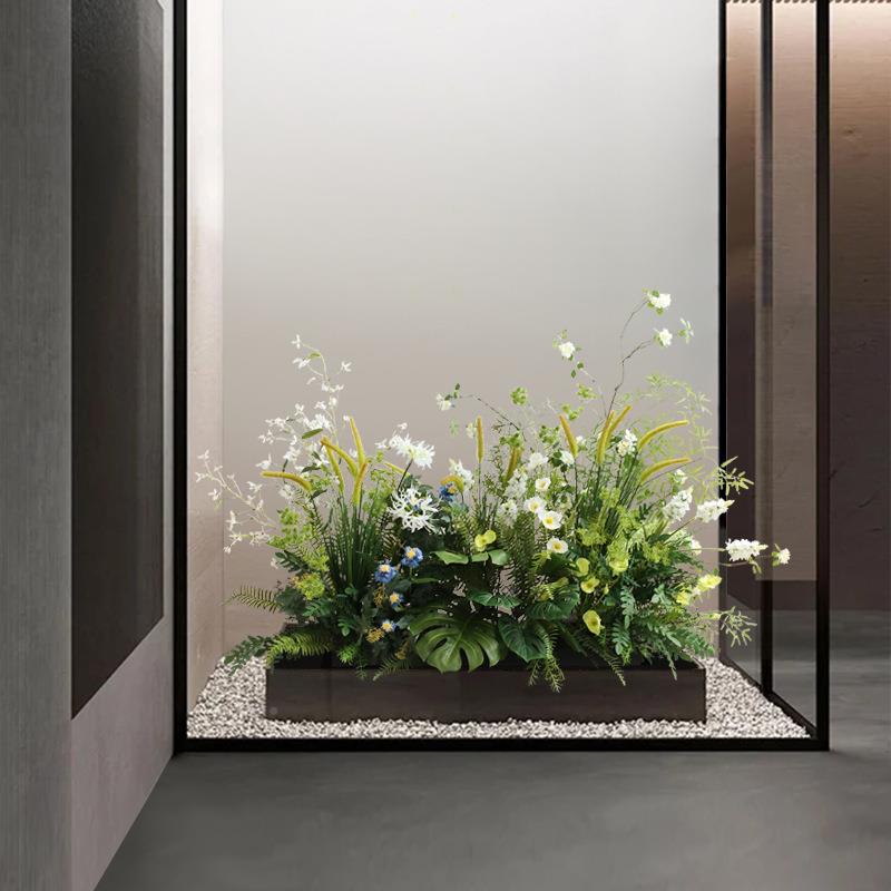 直爆款仿造真绿植景室内布置装饰假丛花狗销AL749454尾巴样板房角