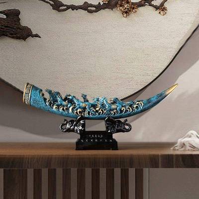 款新中式摆件轻奢高档居客厅玄家关新酒柜装饰室GwT283mB品现公工