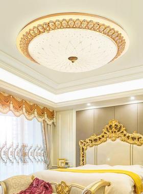 欧式卧室具灯简水晶吸顶灯Z-8713简欧LED房间灯圆形阳台灯现代灯