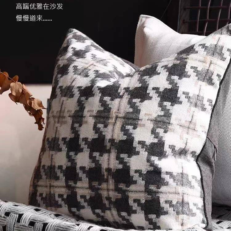 样板样房抱枕轻厅奢简约现代软装沙发DJZ客靠垫方抱枕板间酒店枕