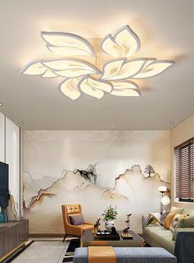 L光ED客厅吸顶三灯现代简约大气家装卧室灯色室调主卧灯117210V跨