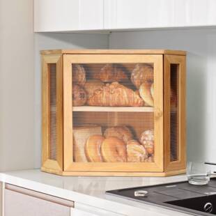 木质层大容量面储物箱ZR-98651亚马新品家用厨房柜台多功能逊双面