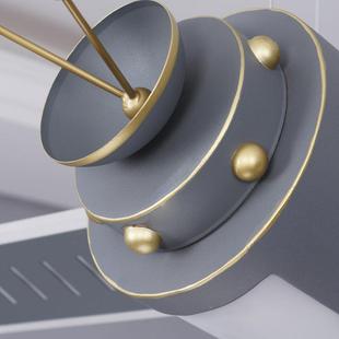 卡儿通卫星灯童吊灯男孩卧室间灯具美式 创意灯 简房约复T214古个性