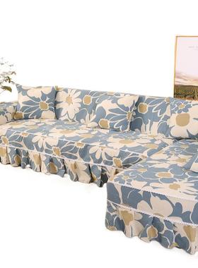 全包型沙发套全盖组合沙发罩防四季用防抓EJI猫贵通妃沙发保护套