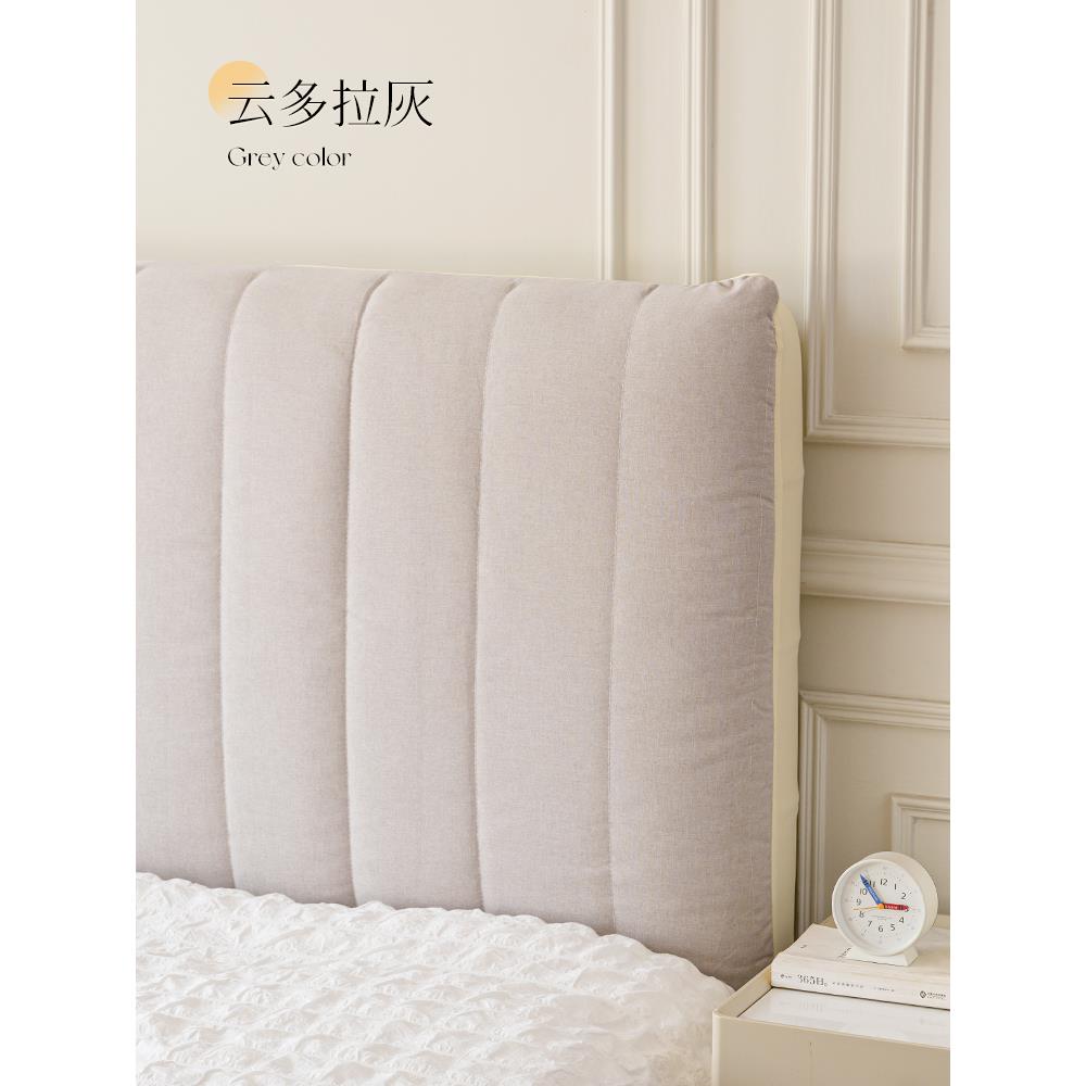 加厚TThhzfff夹感床头套罩2025靠新款木床背包软全包通用防尘棉罩