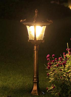 太能庭院灯草坪灯花园灯户外别防水路灯墅FUI花阳园家亮用超景观