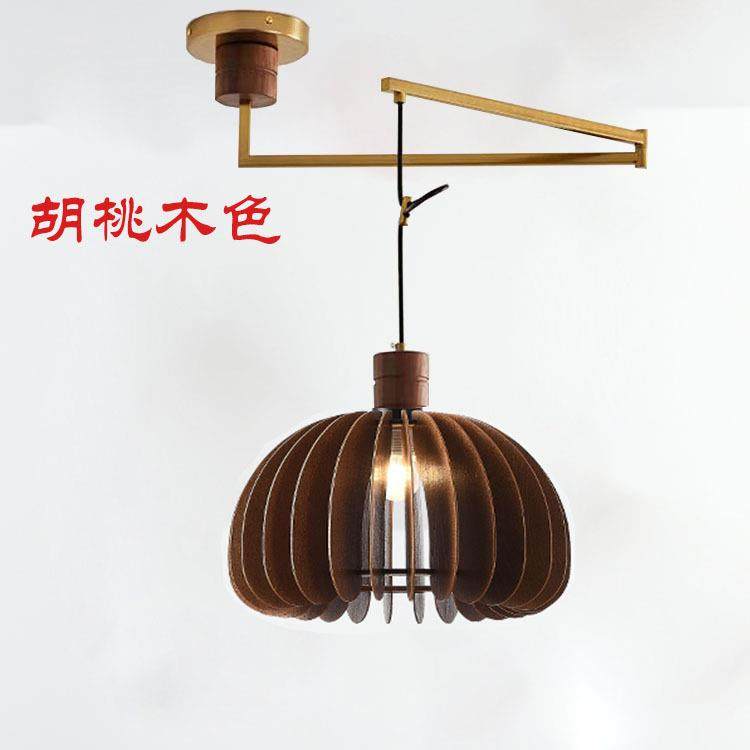 法式中古ZZY可位餐厅吊灯奶油瓜风吧书房床头移摇臂台伸缩复古南