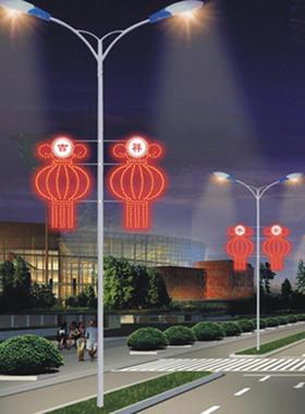 太阳能中路国结户外lMTP道ed发光中国结城灯市路亮化装饰节日路灯