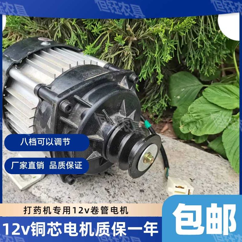 直电机管v48流打药机-无刷12v专用铜芯卷通用电机60