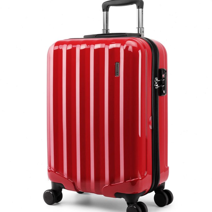 登机箱 拉链思纯行李箱20尔 女旅行箱男慕pc红色拉杆箱24寸万向轮